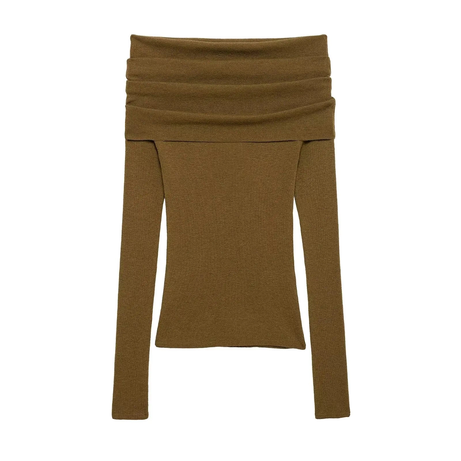 Off Shoulder Long Sleeves Chic Knit Sweaters