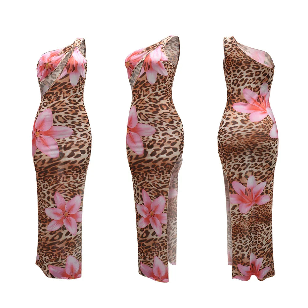 Sleeveless High Side Split Long Maxi Dress