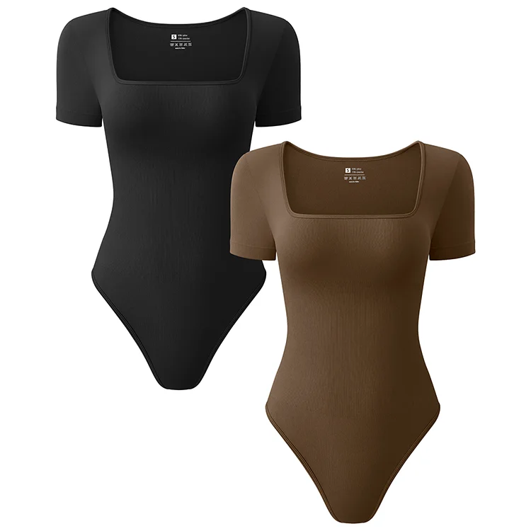 Sleeveless Square Neck Yoga Bodysuit