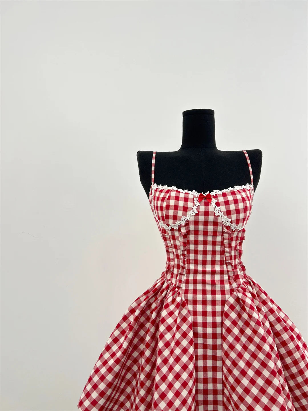 French Ballet Core Mini Plaid Dress Coquette 2000s Party Fairy Outfit