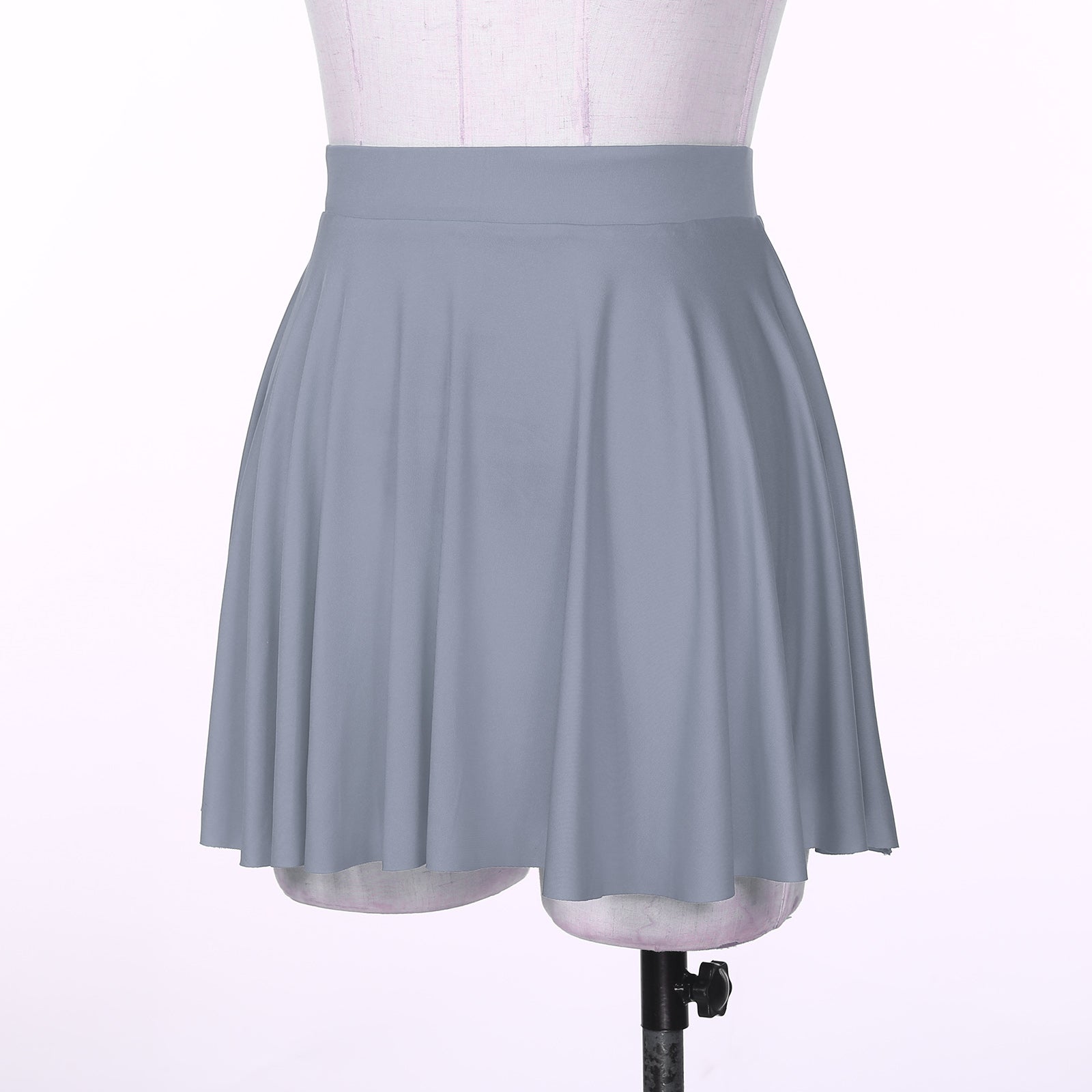 Elastic Waistband Flared Ruffles Skirts