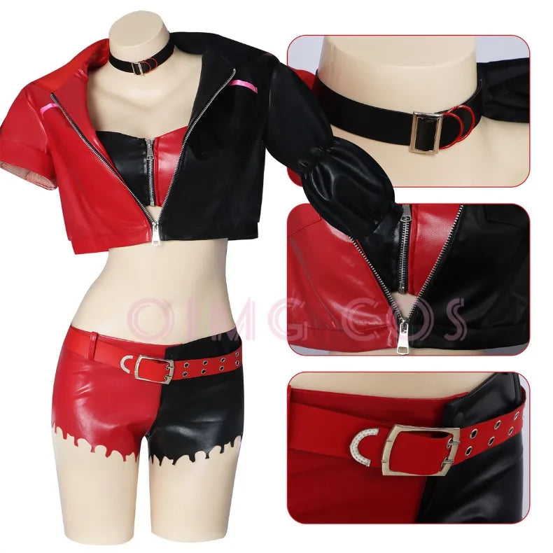 Harley Quinn Cosplay Costume The Joker Carnival Outfit