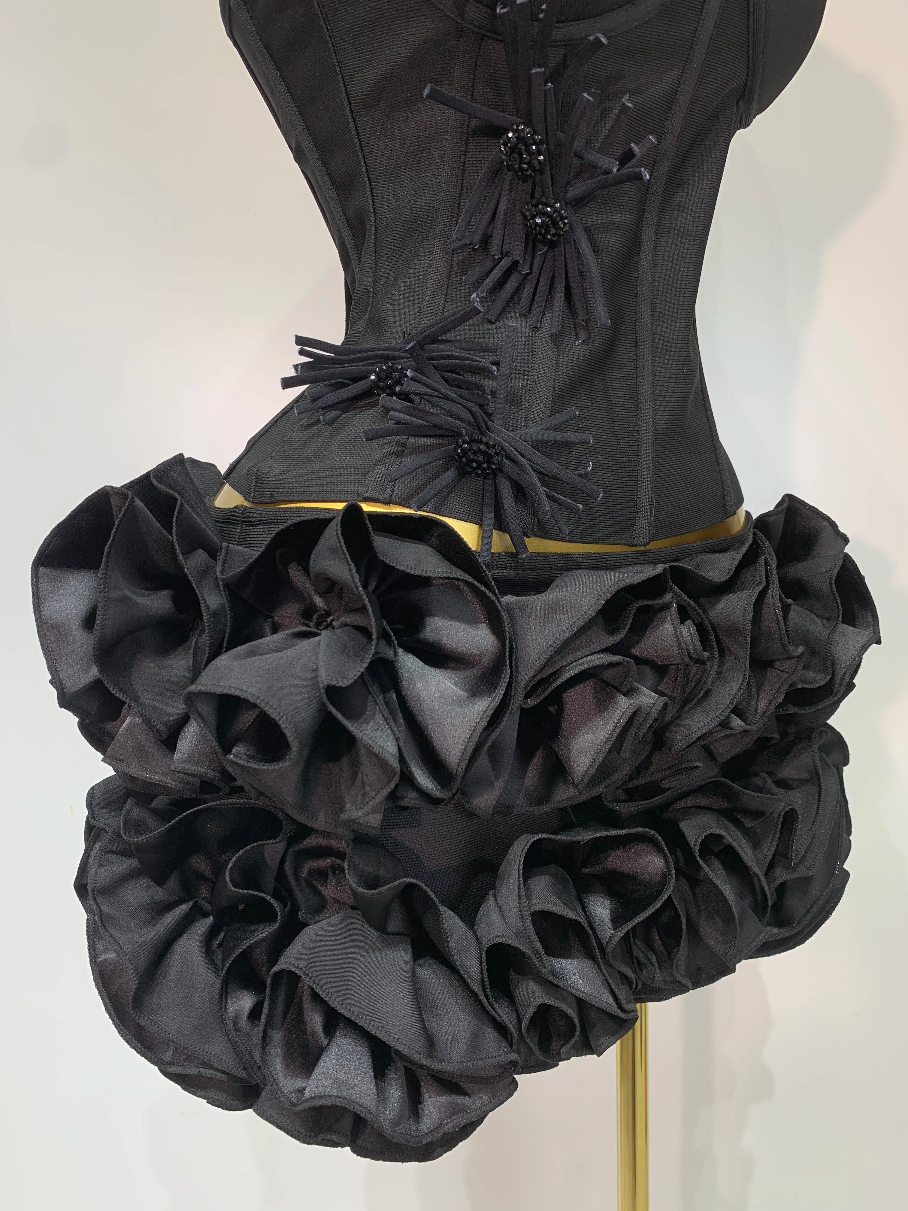 Elegant Luxury Halter Bandage Cocktail Dress