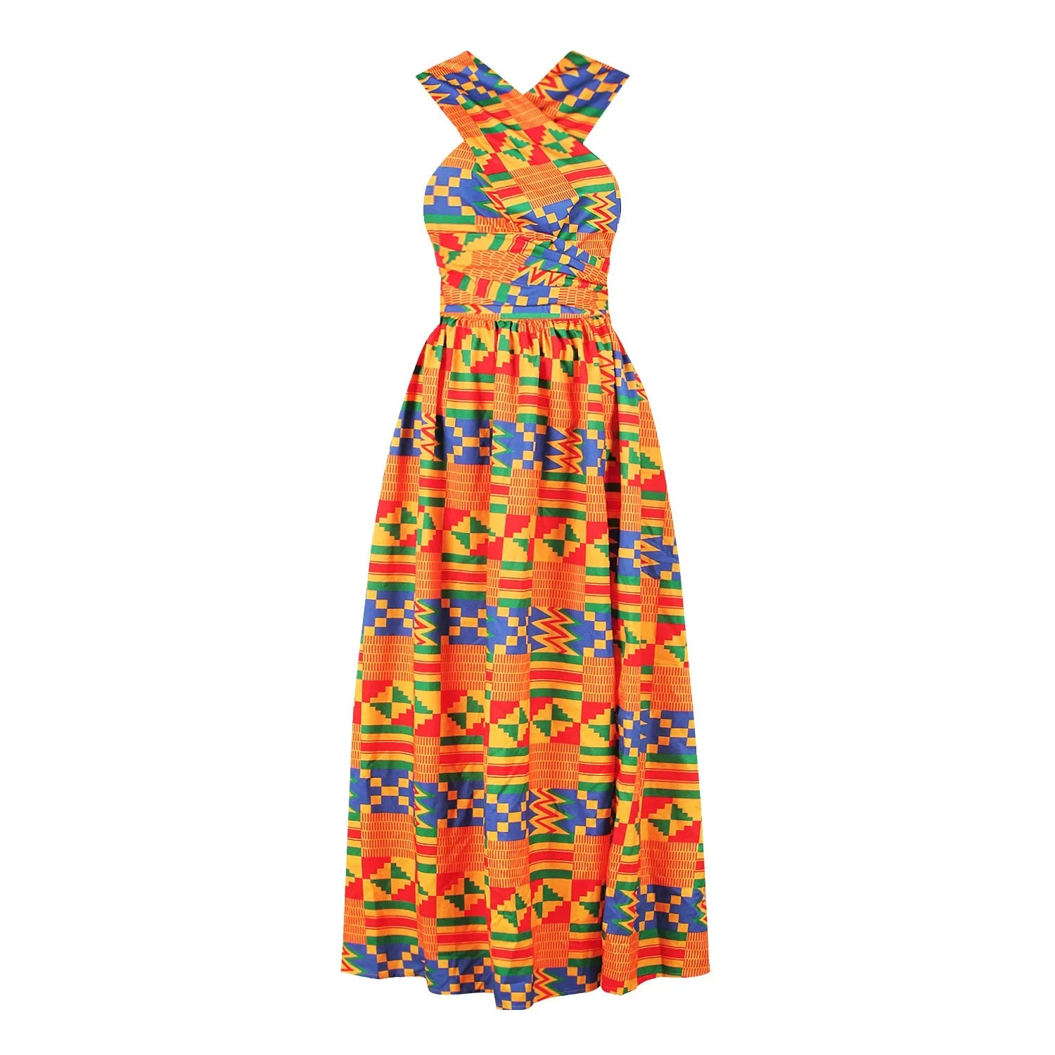 Vintage Casual Long African Dress