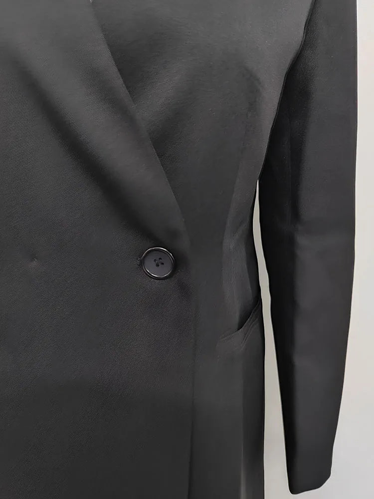 Long Sleeve Blazer Trench Coat