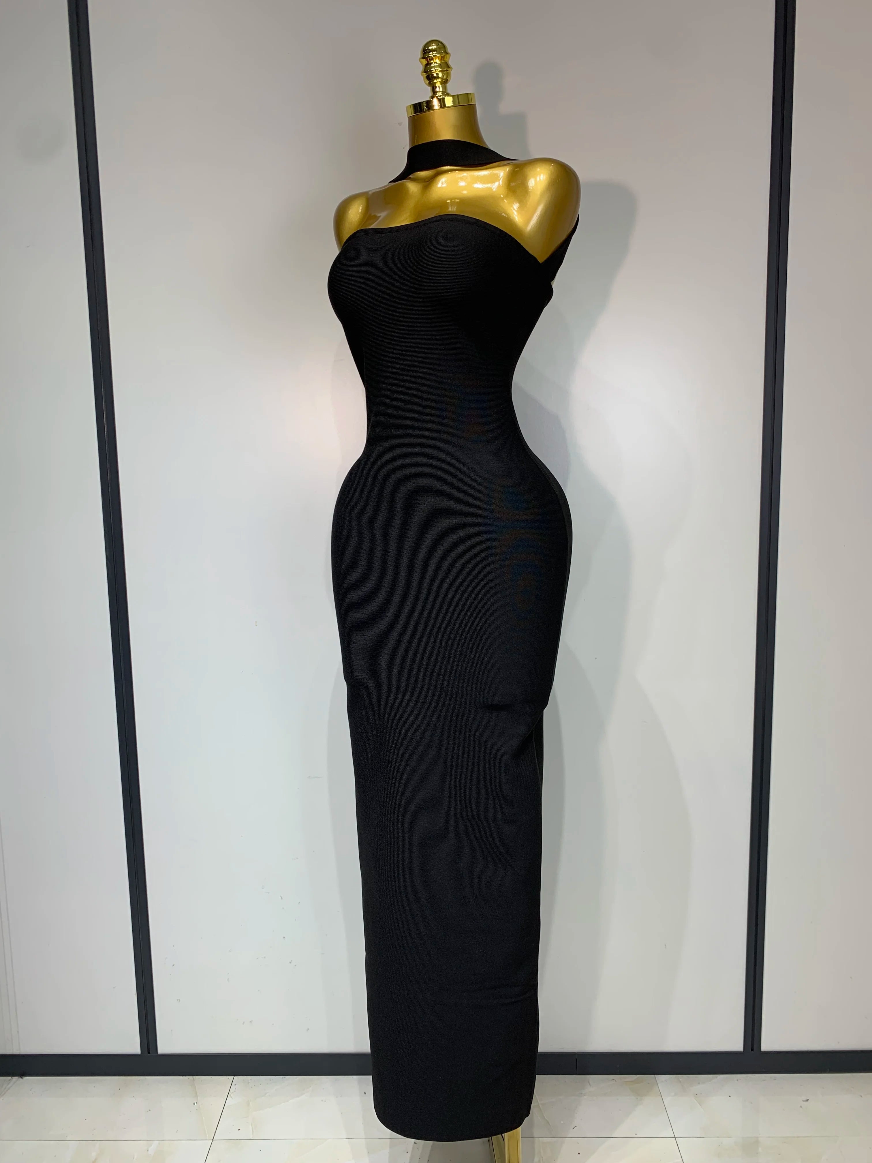 Backless Bodycon Bandage Sleeveless Maxi Long Elegant Luxury Dress
