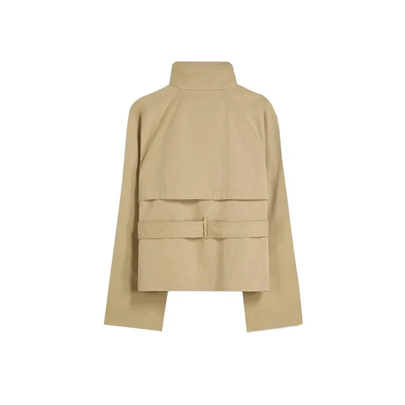 Autumn Long Sleeve Double Breasted Trench Coat