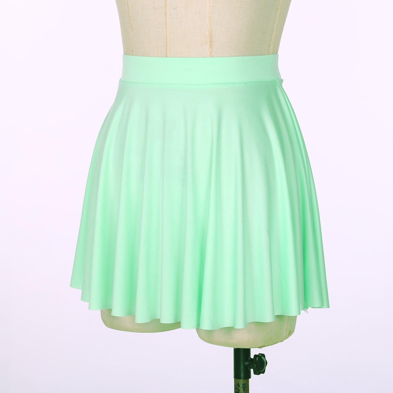 Elastic Waistband Flared Ruffles Skirts