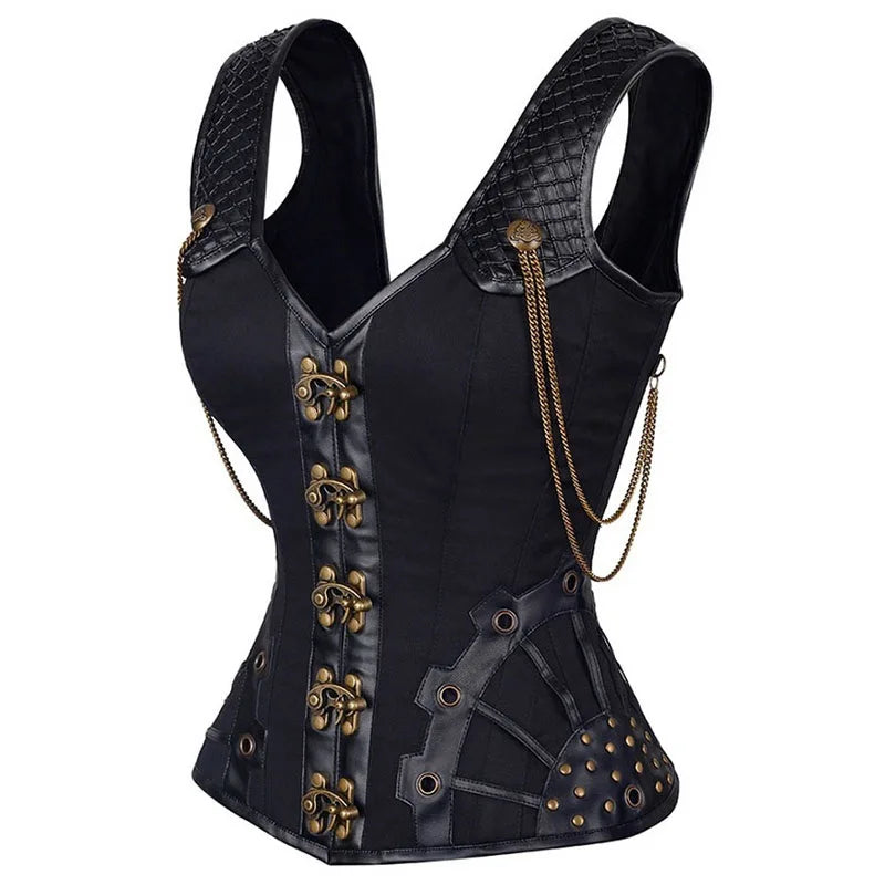 Medieval Steampunk Viking Pirate Gothic Corset