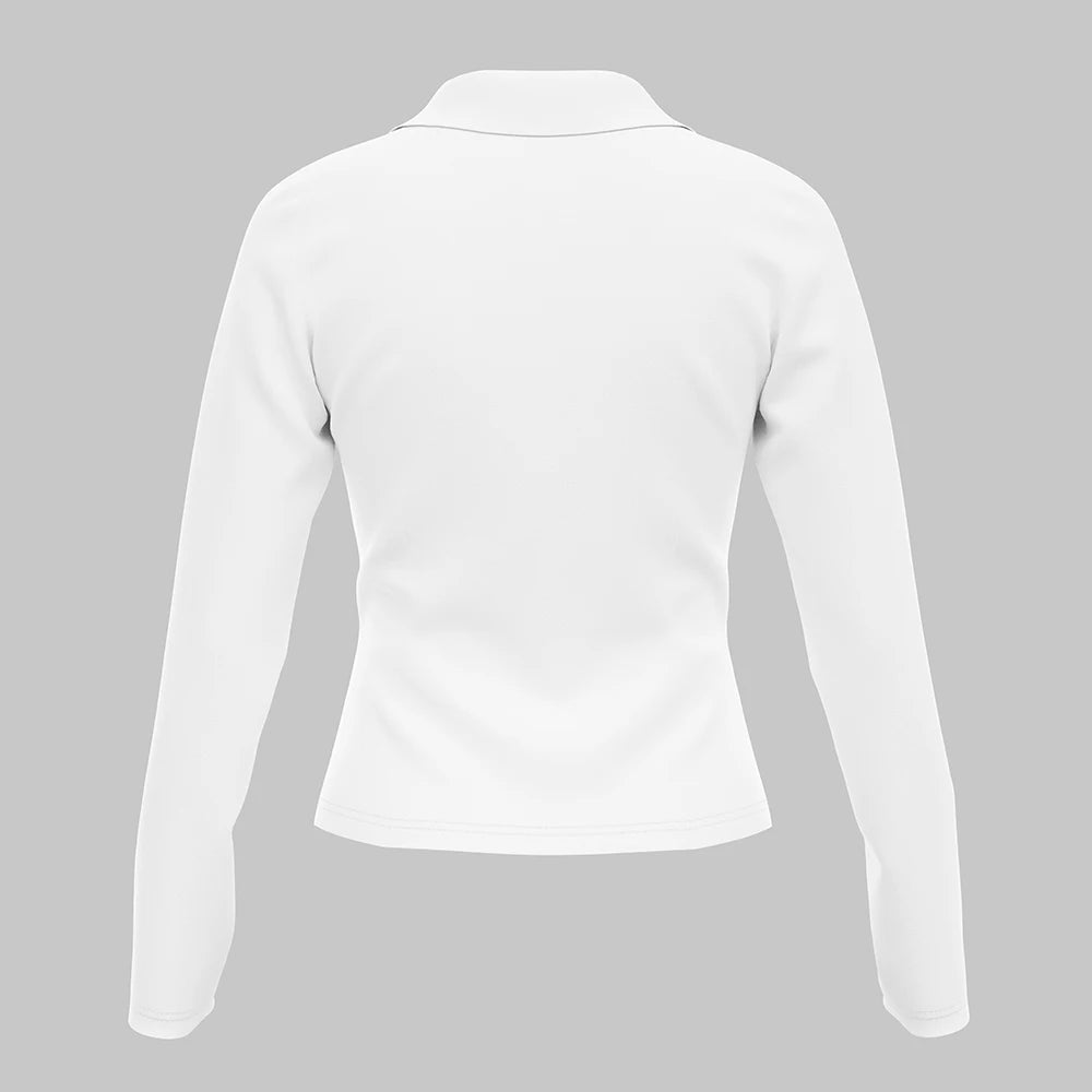 Long Sleeve Lapel Office Lady Blouses