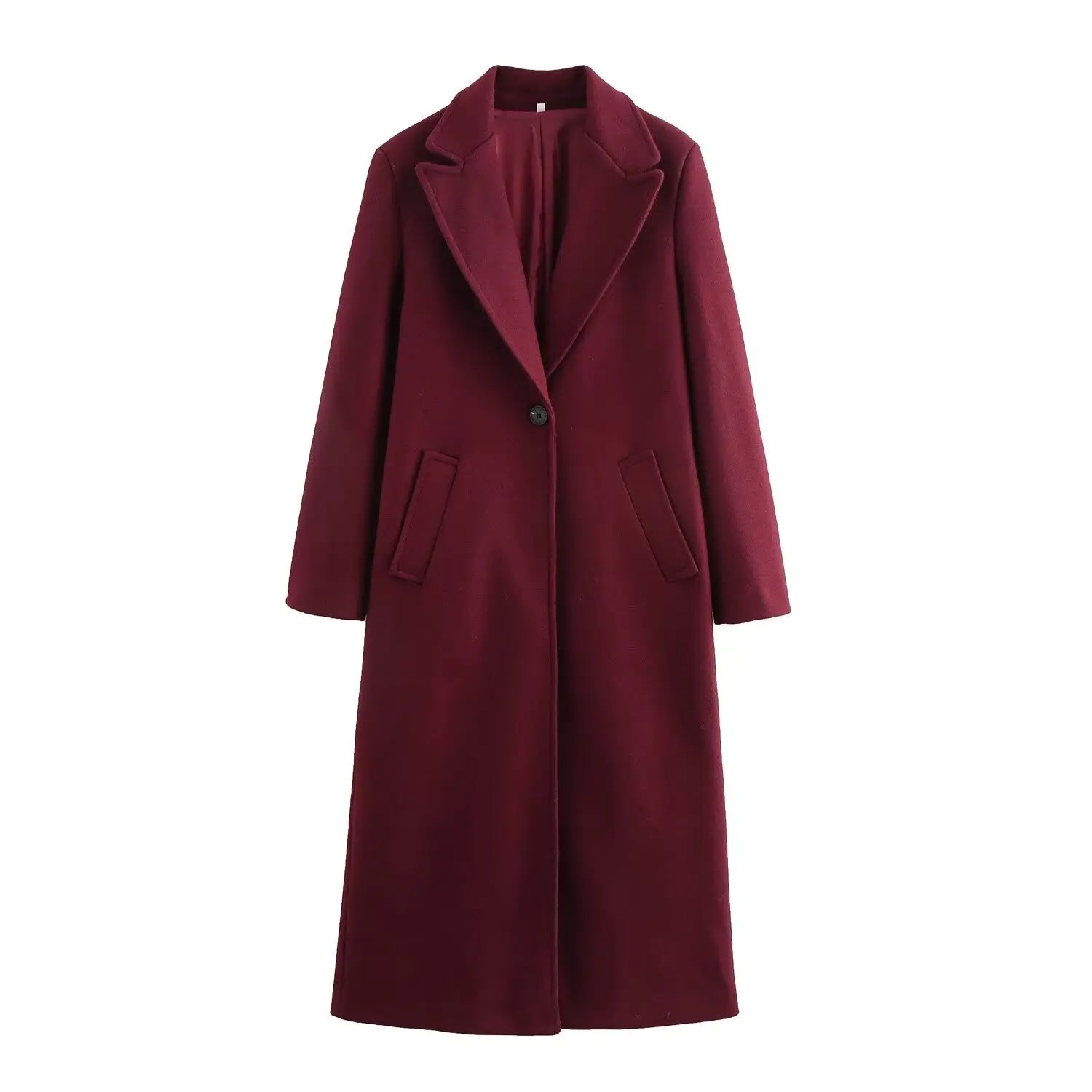 Elegant Loose Single Buckle Lapel Chic Coat