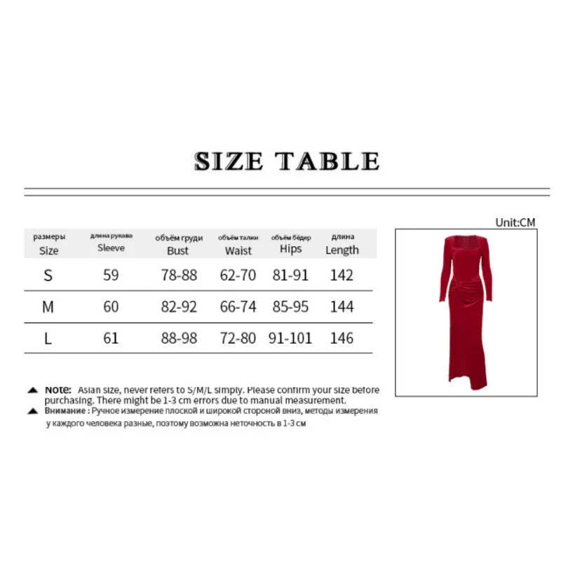 Ruched Split Bodycon Elegant Long Dress
