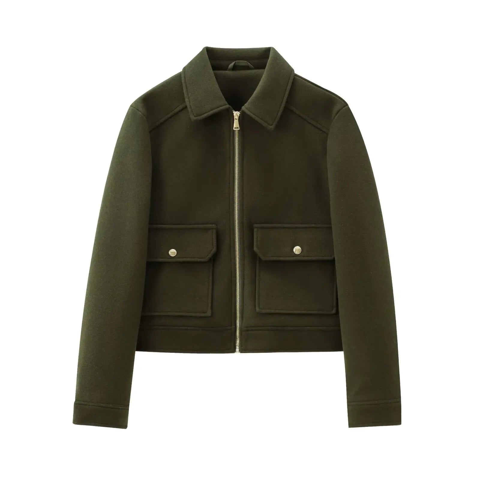 Long Sleeve Regular Fit Single Piece Winter Jacket.