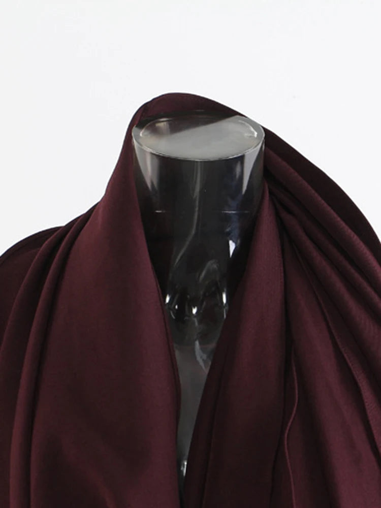 Elegant Scarf Collar Long Sleeve Blazer Jacket
