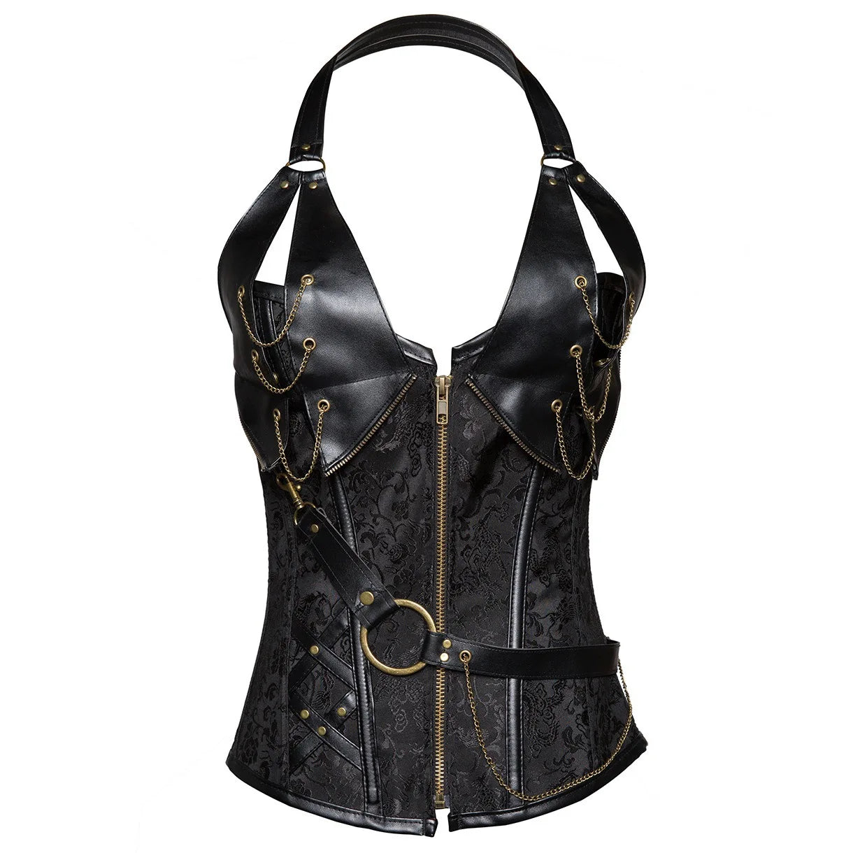 Medieval Viking Pirate Steampunk Leather Corset