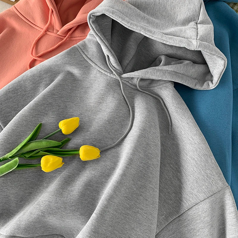 Oversized Large Size Retro Hoodie
