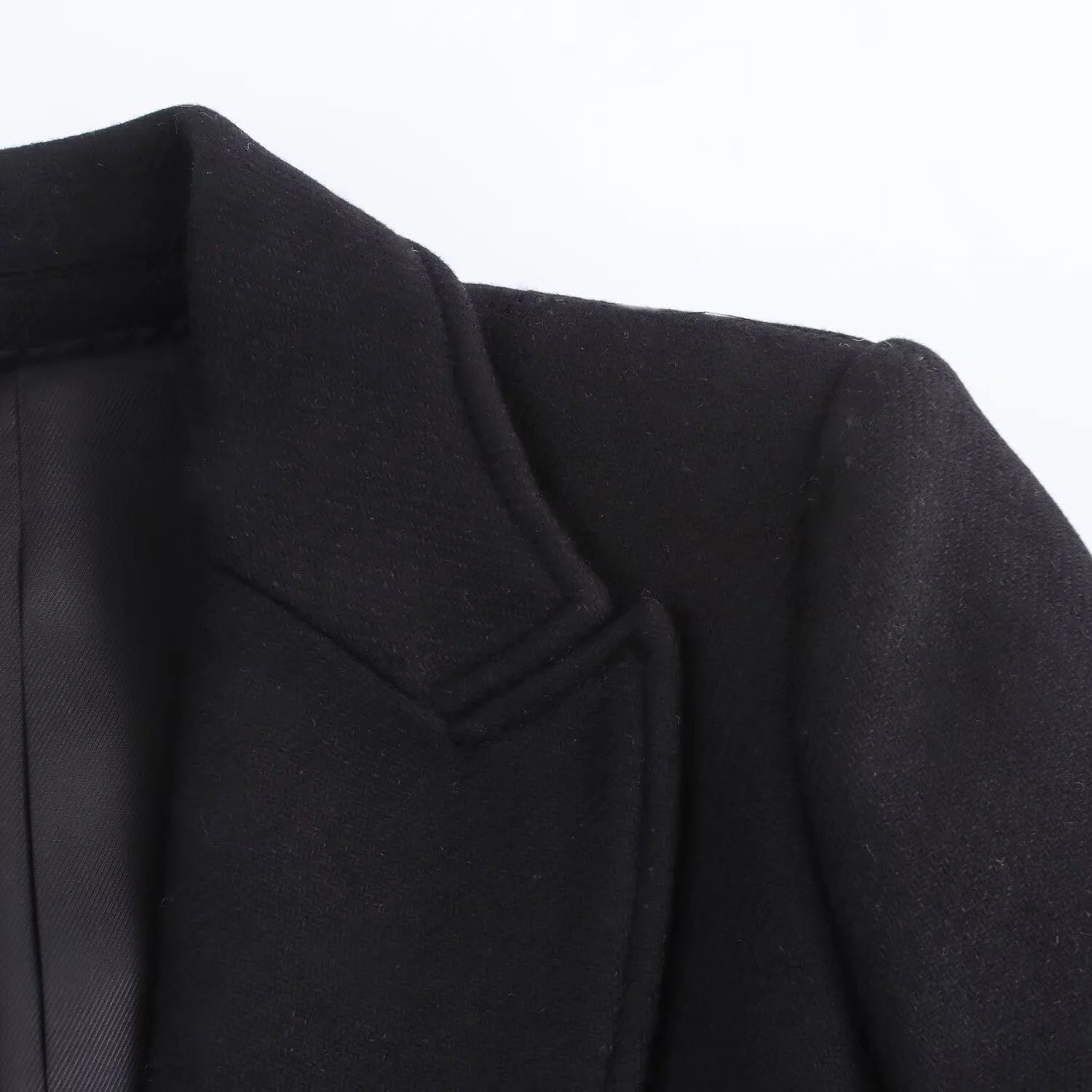 Elegant Loose Single Buckle Lapel Chic Coat