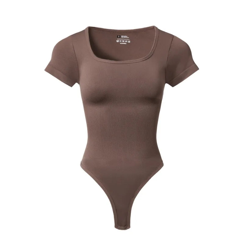 Seamless Square Neck T-shirt Bodysuit