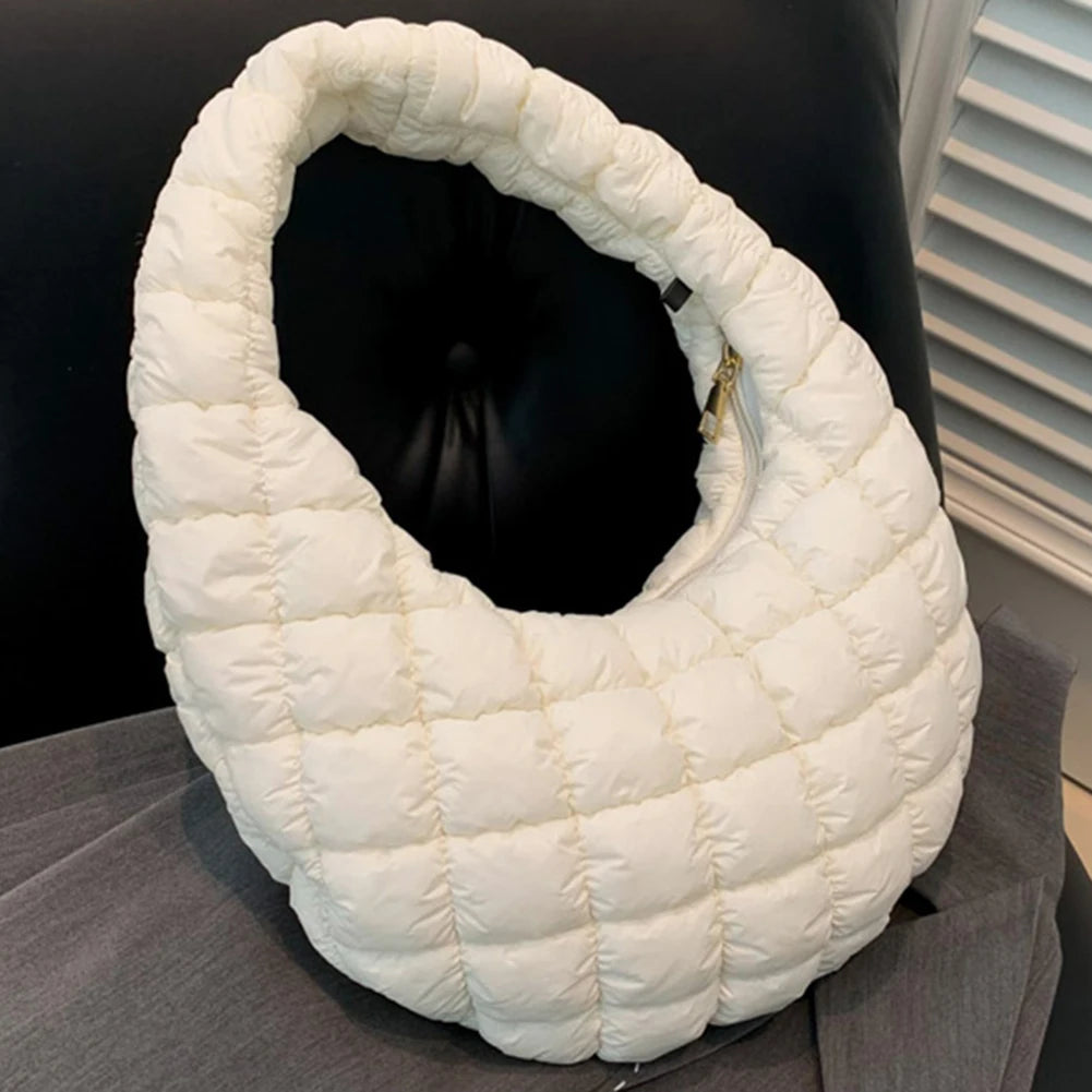 Padded Hobo Versatile Soft Quilted Tote Handbag