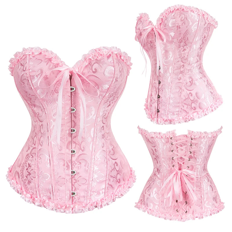 Elegant Gothic Floral Corsets