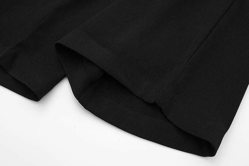Single Breasted Vest + High Waisted Casual Trousers Set