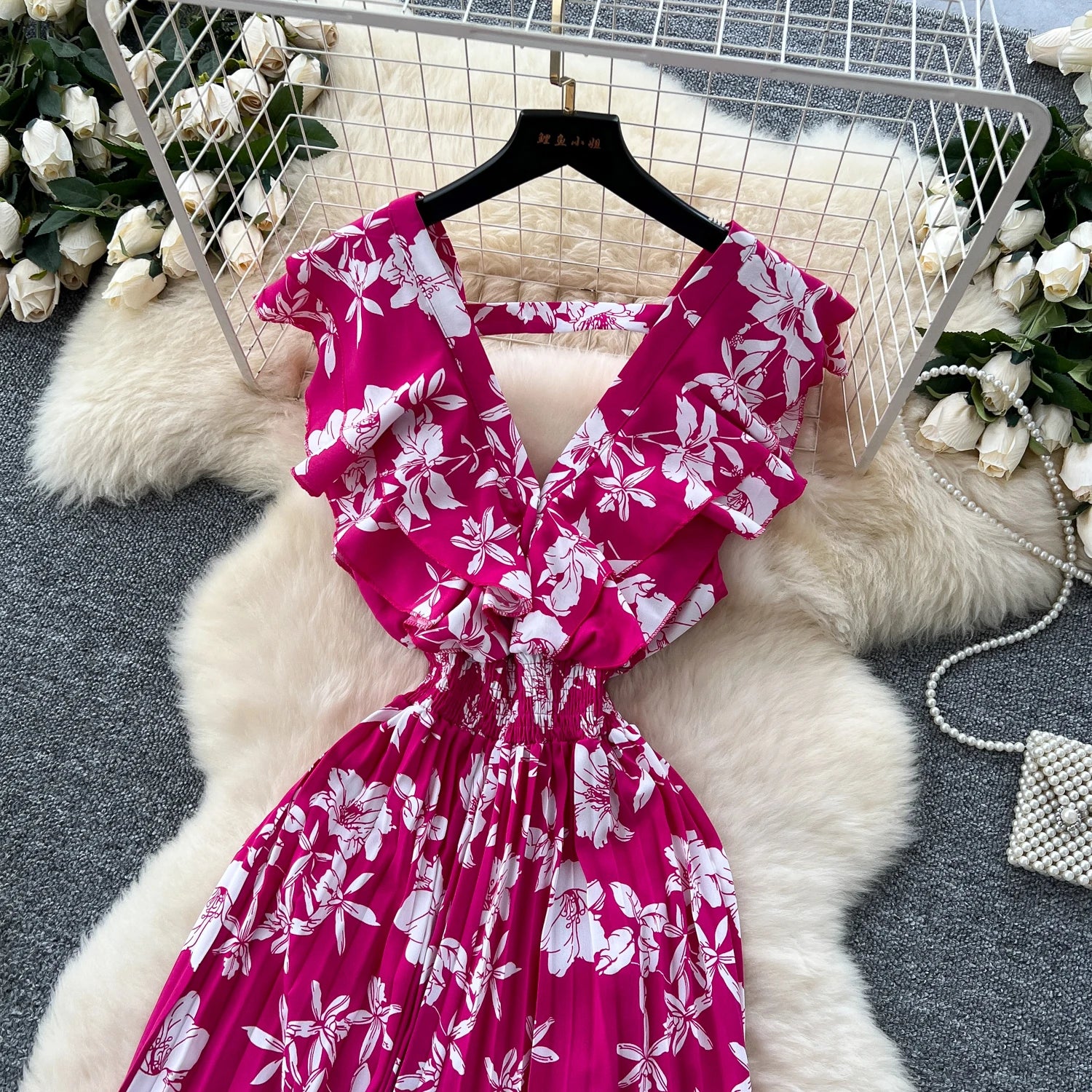 Casual Ruffles V Neck Elastic Slim Fit Backless Chic Rompers