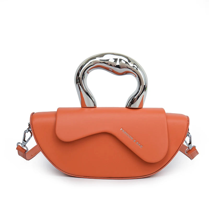 Solid High Quality Compartment Pu Women's Handbags