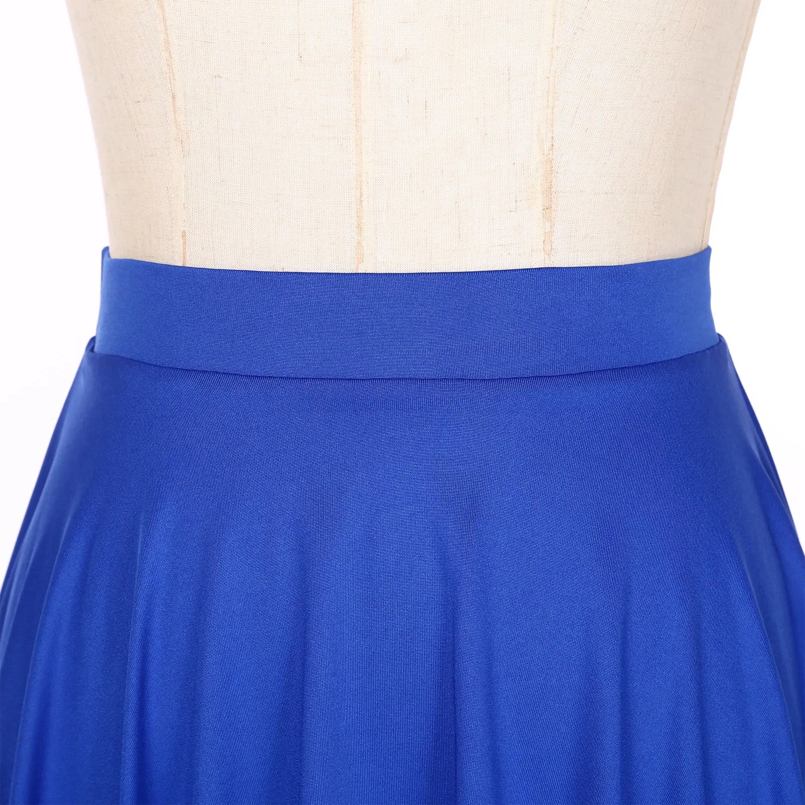 Elastic Waistband Flared Ruffles Skirts