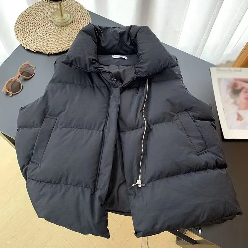 Autumn Winter Y2K Vest Thick Warm Down Vest