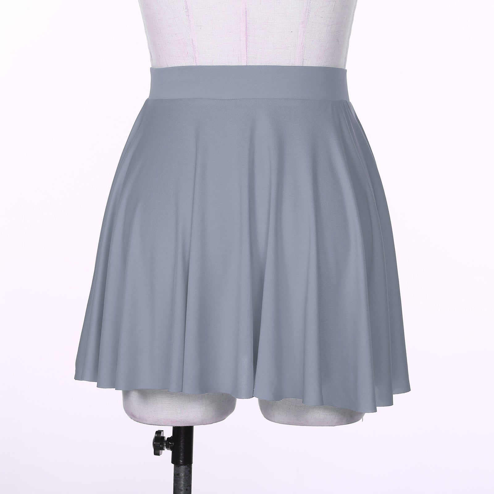 Elastic Waistband Flared Ruffles Skirts