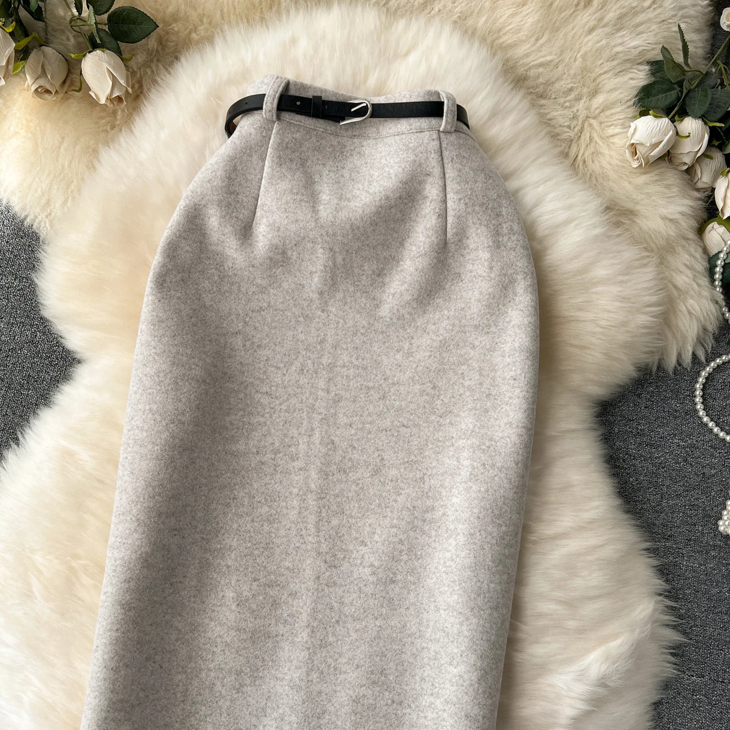 High Waisted Elegant Pencil Skirt