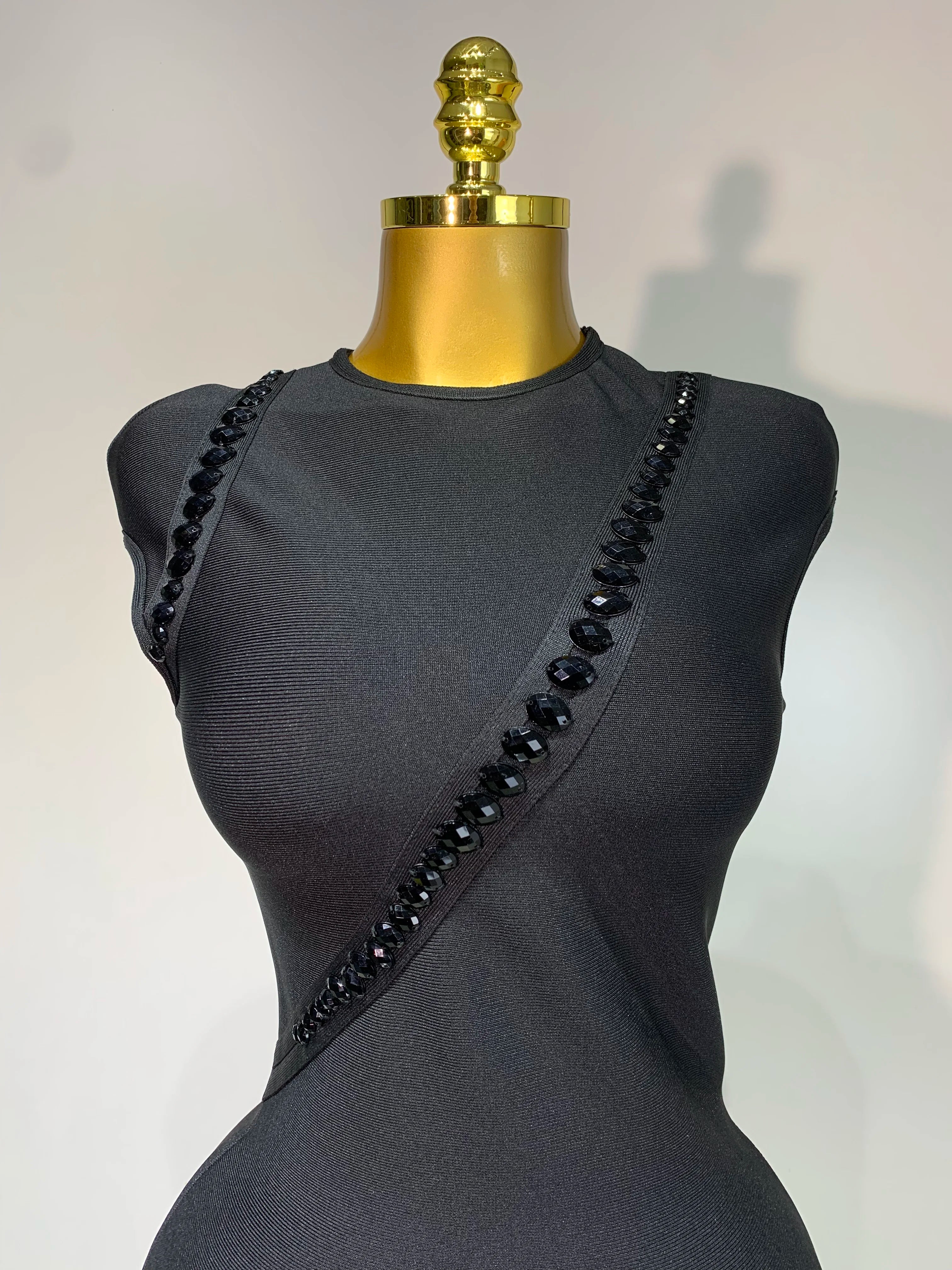 Elegant Bodycon Bandage Luxury Dress