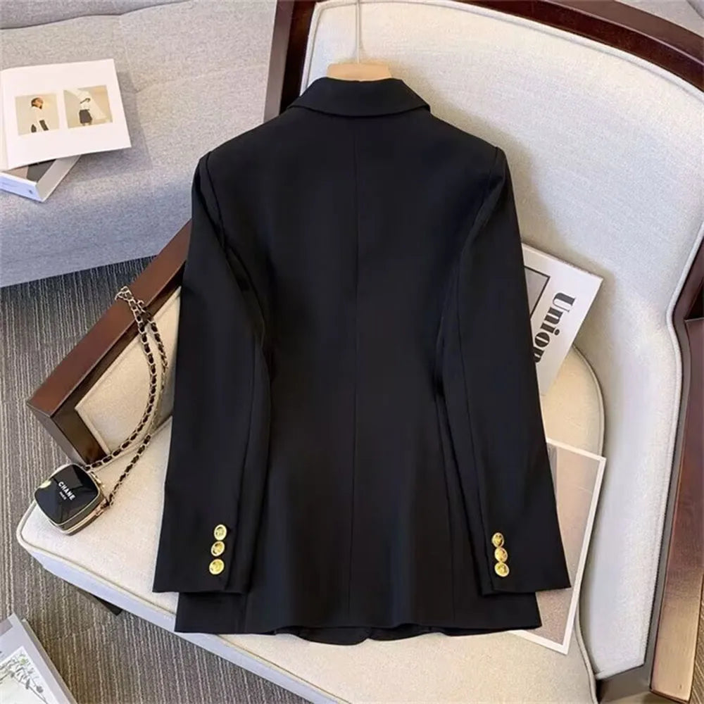 Casual Long Sleeve Slim Double Blazer Jackets