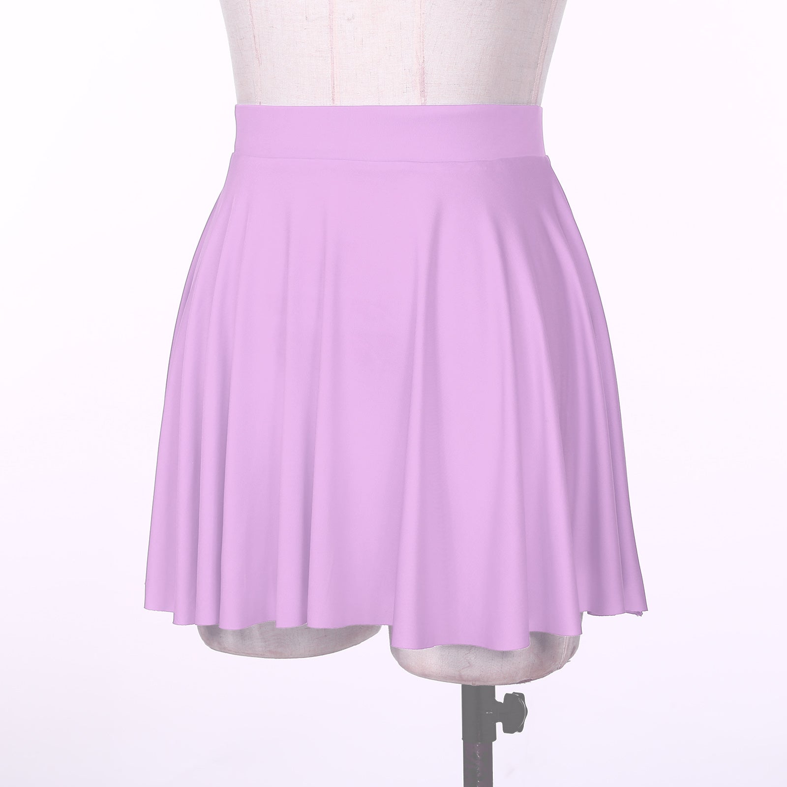 Elastic Waistband Flared Ruffles Skirts