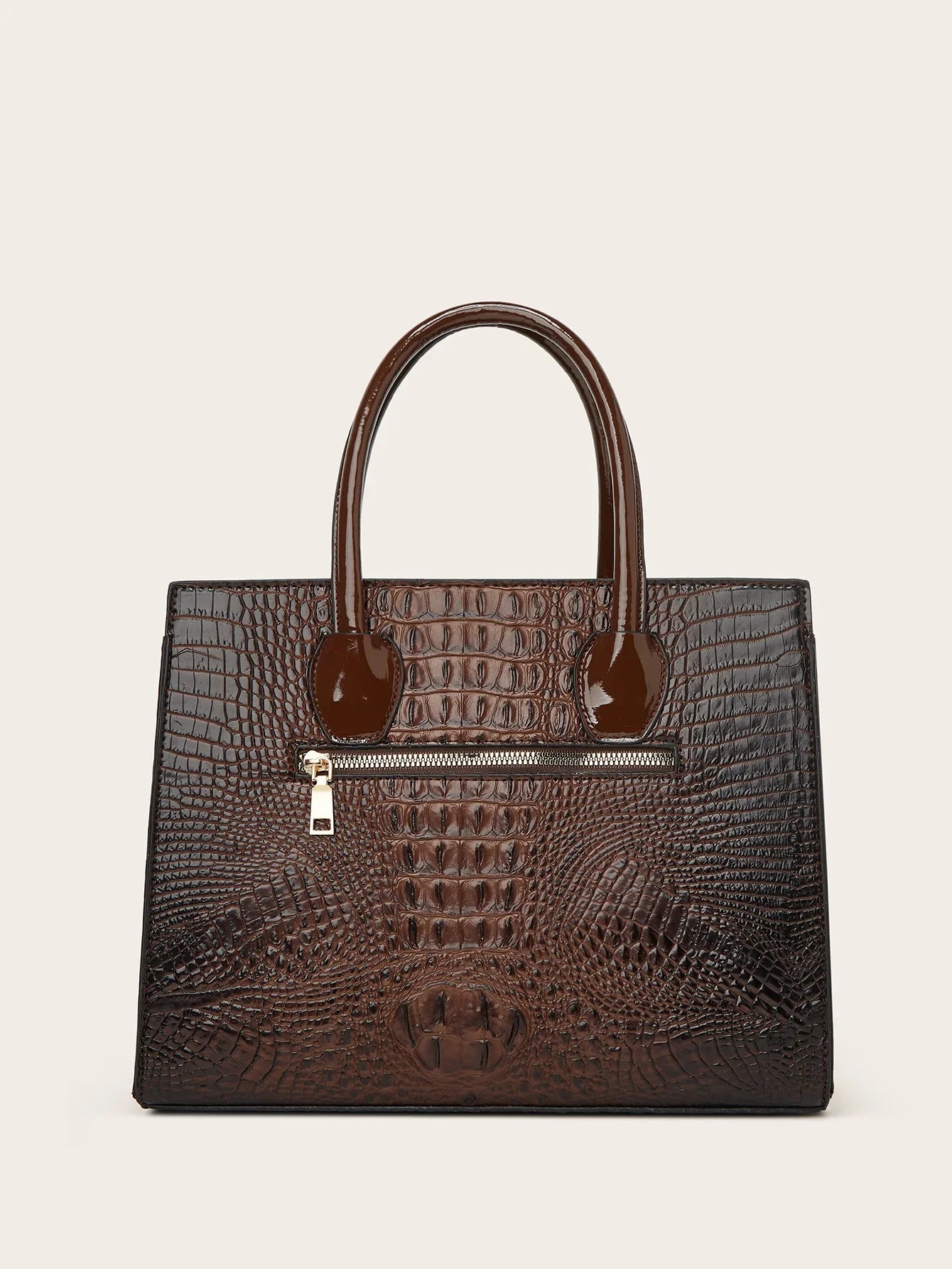 Crocodile Pattern Shoulder Crossbody Bag