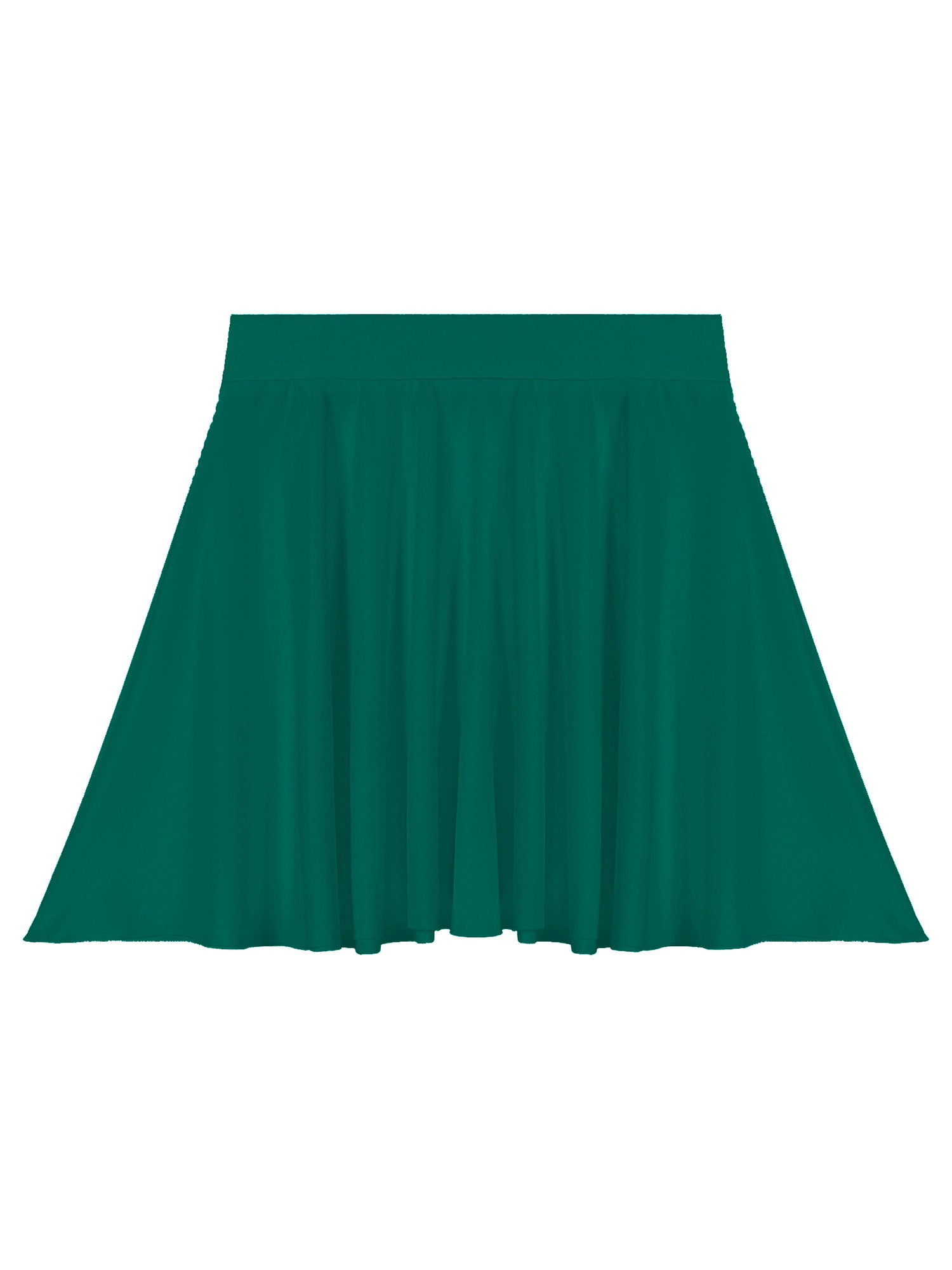 Elastic Waistband Flared Ruffles Skirts