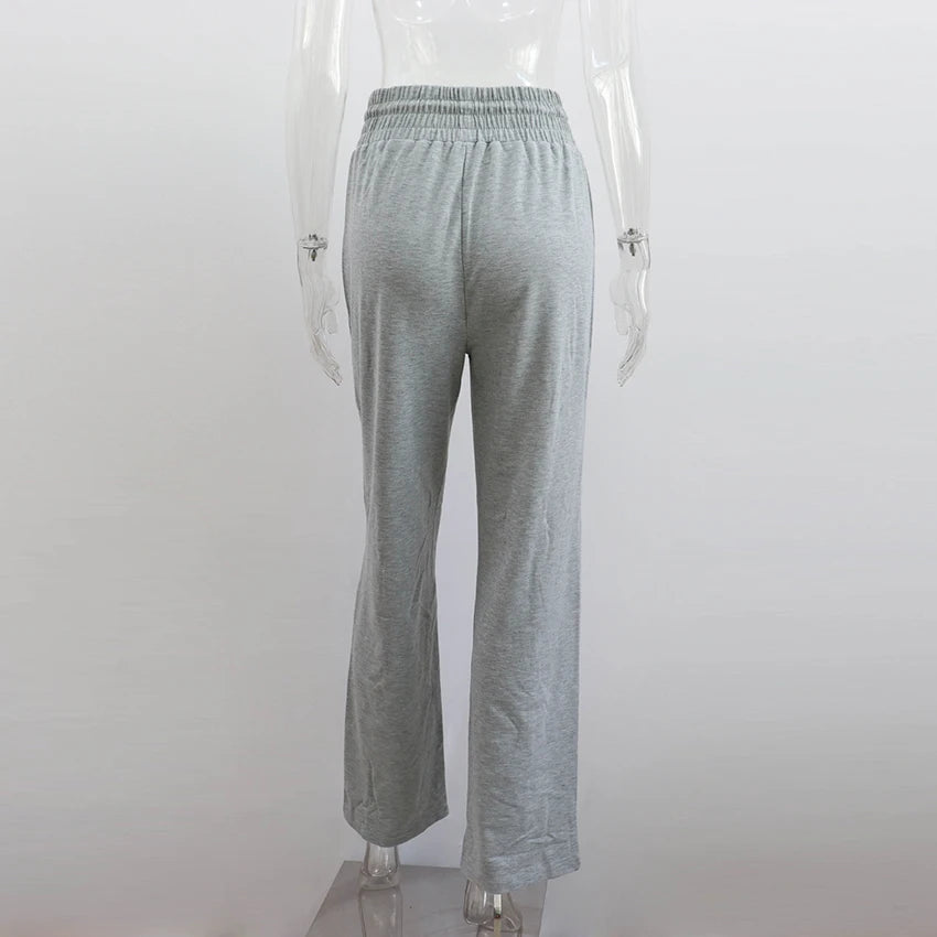 Straight Casual Street Baggy Pants Trendy Pleated Drawstring Wide Leg Pants