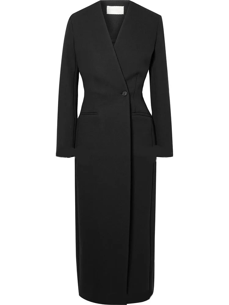 Long Sleeve Blazer Trench Coat