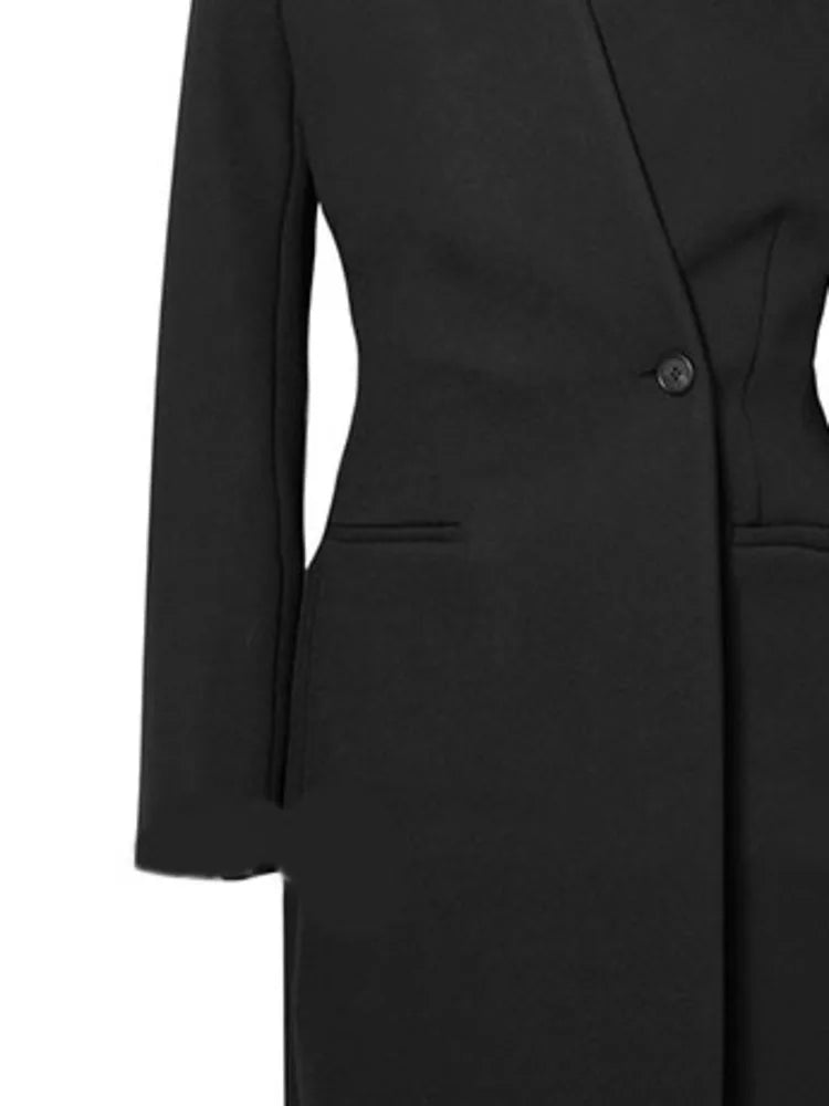 Long Sleeve Blazer Trench Coat