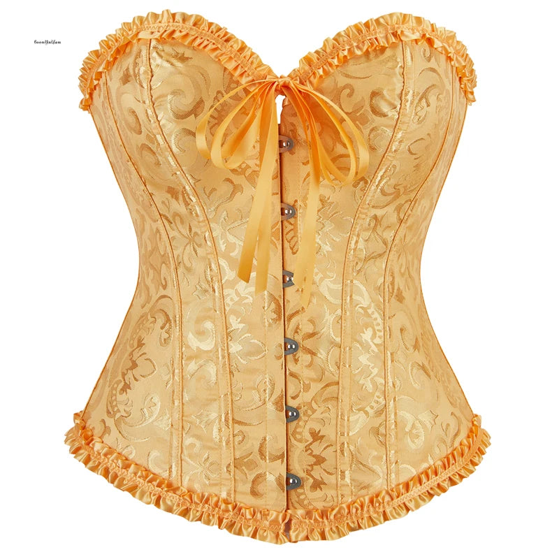 Elegant Gothic Floral Corsets
