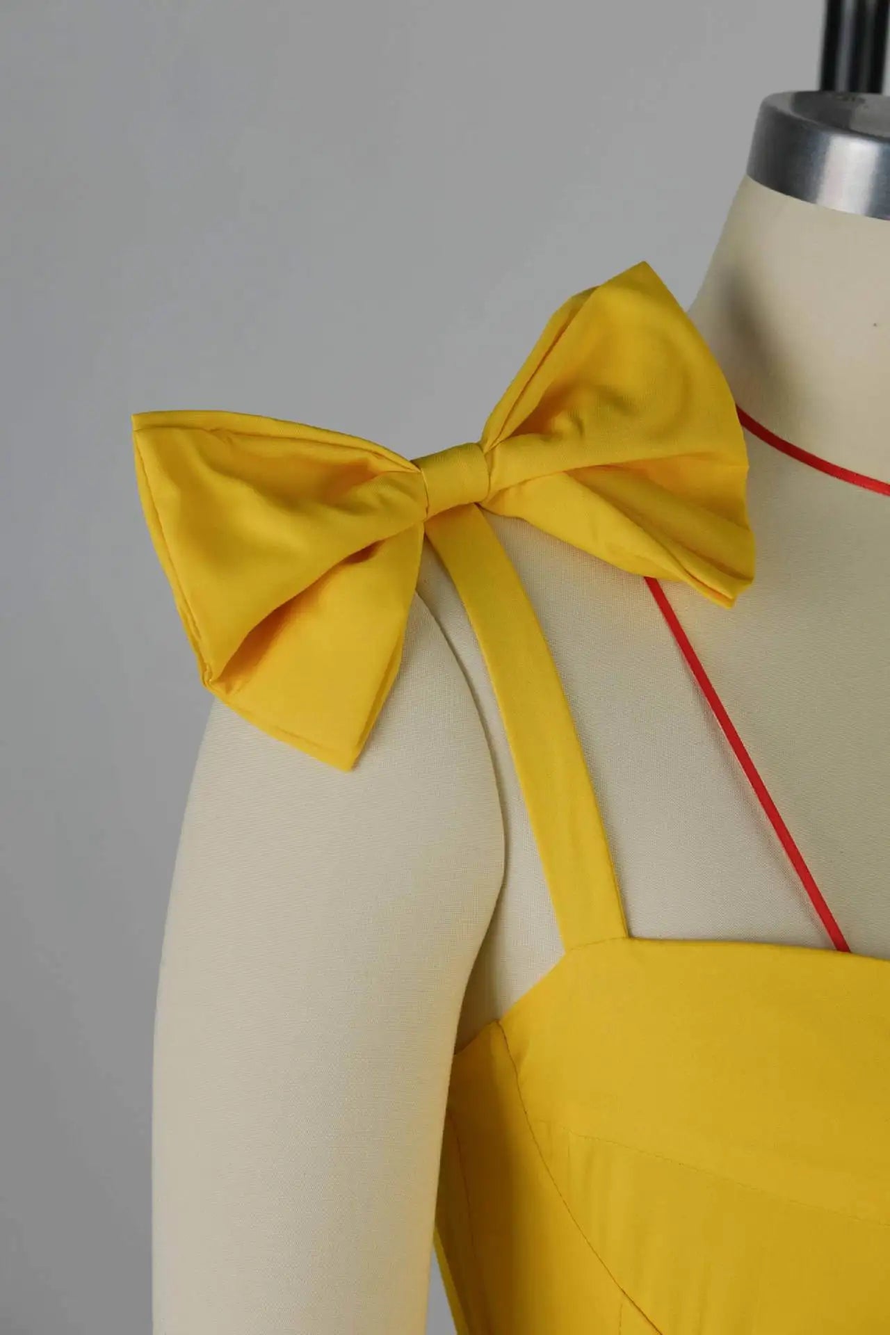 Sleeveless Strap Bow Ruffles Long Maxi Dress