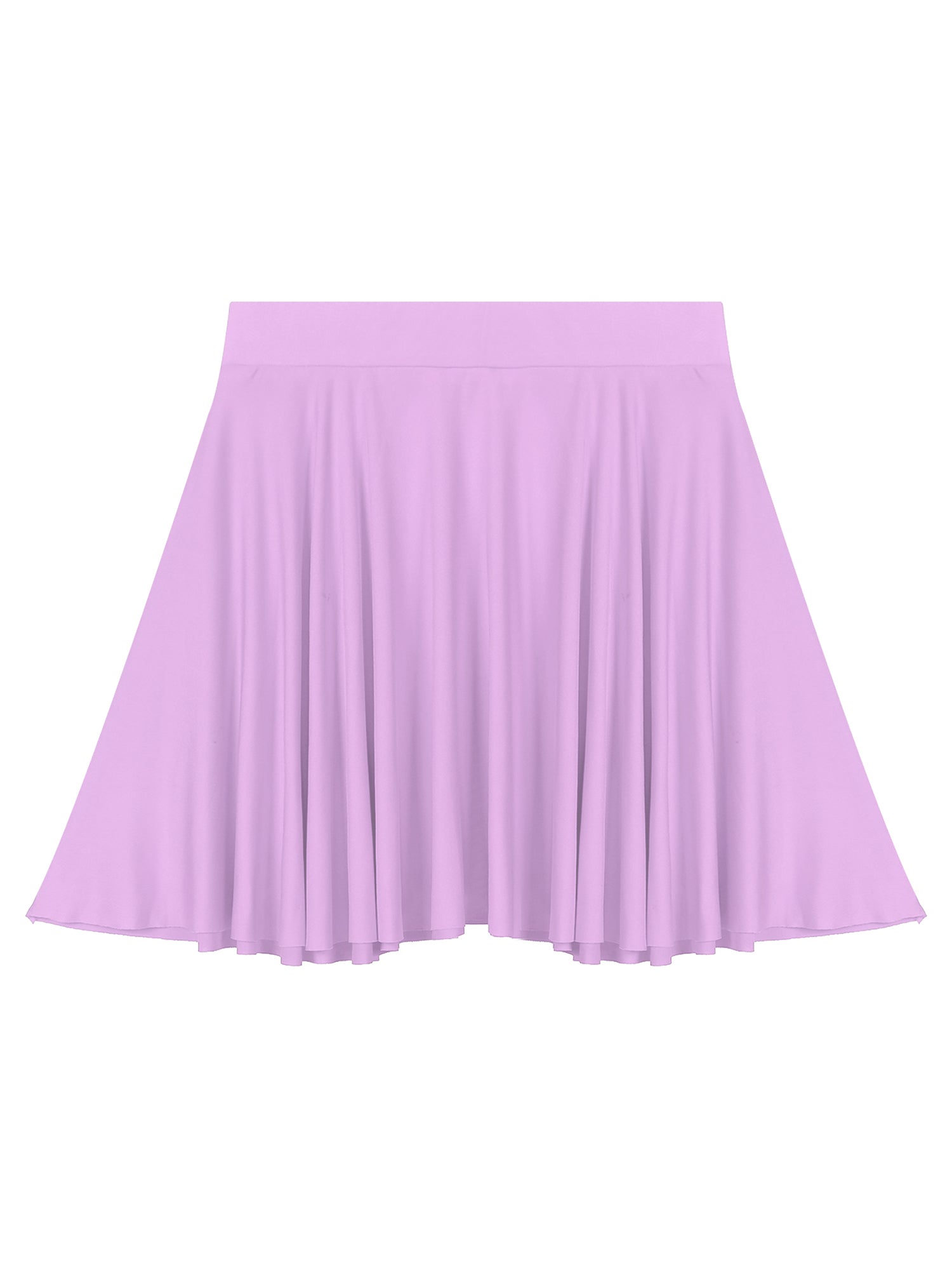 Elastic Waistband Flared Ruffles Skirts