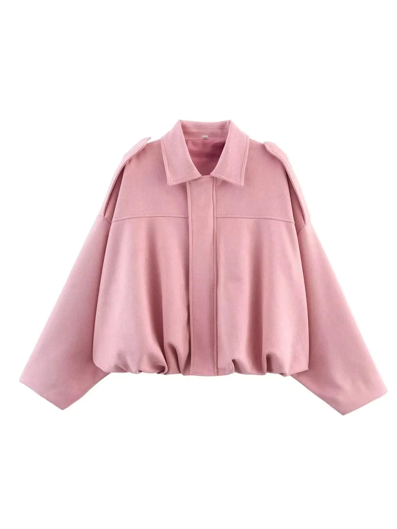 Velvet Texture Pilot Jacket and Skirts