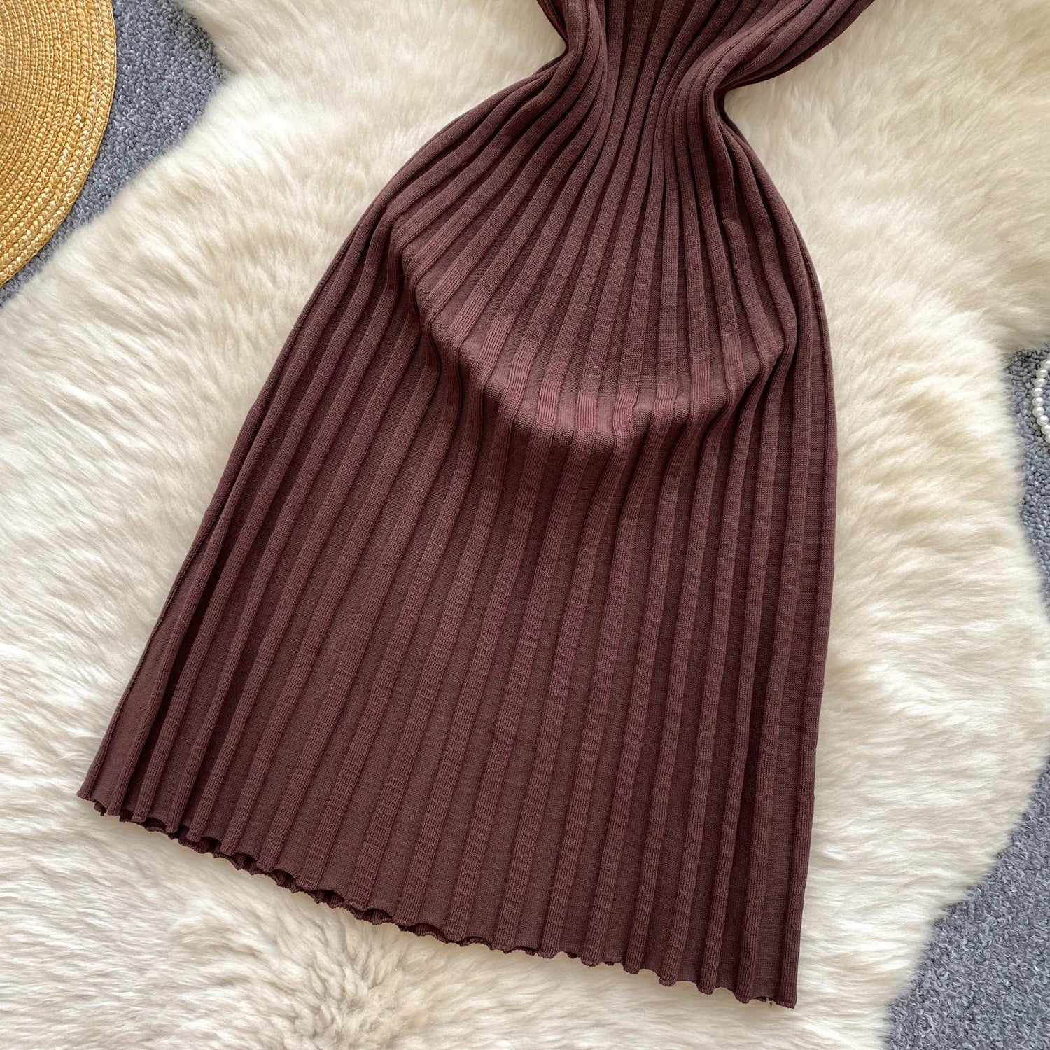 Vintage Sleeveless Elastic French Style Dress