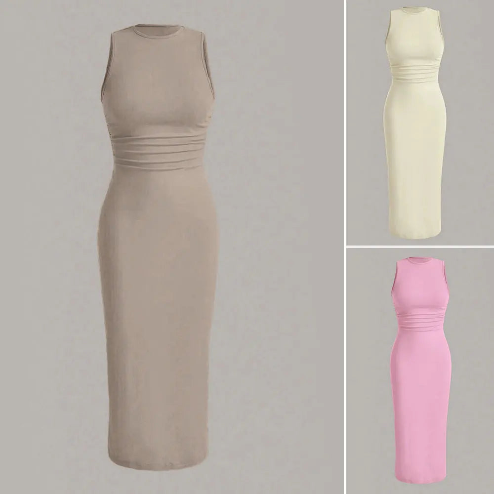 MIDI Sheath Sleeveless Pencil Dresses