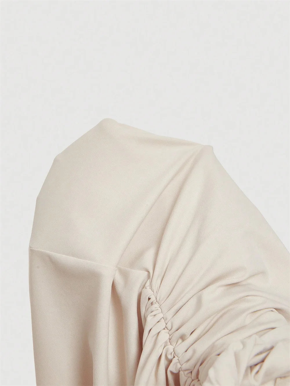 Elegant One Shoulder Backless Pleated Midi Dress