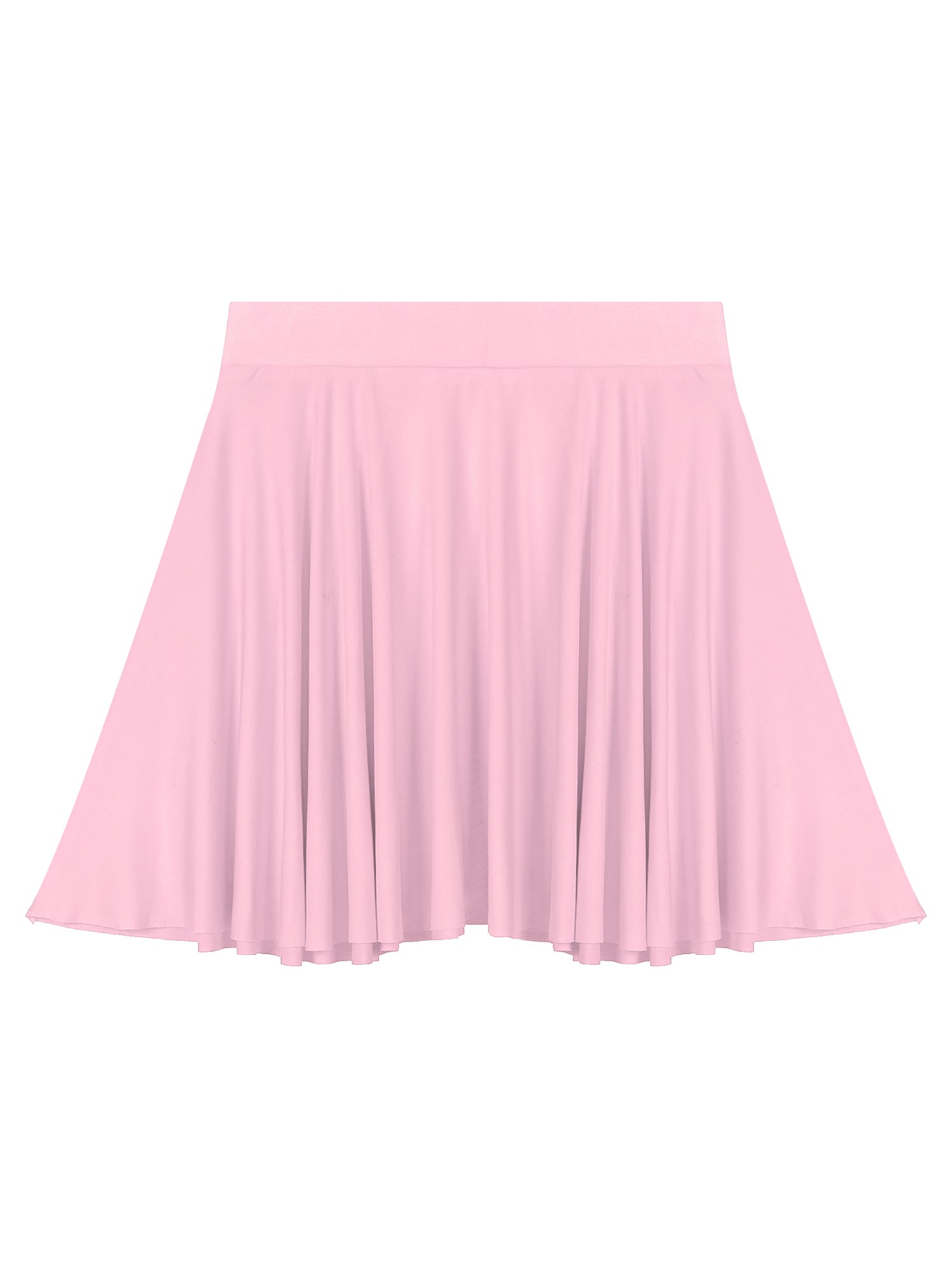 Elastic Waistband Flared Ruffles Skirts