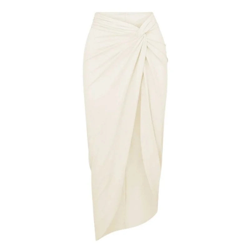 High Waist Side Slit Long Beach Skirts