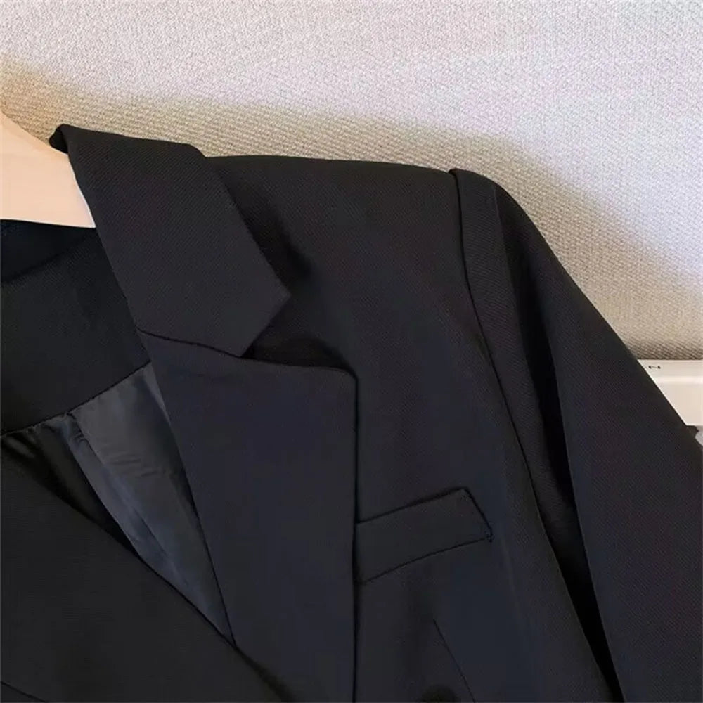 Casual Long Sleeve Slim Double Blazer Jackets