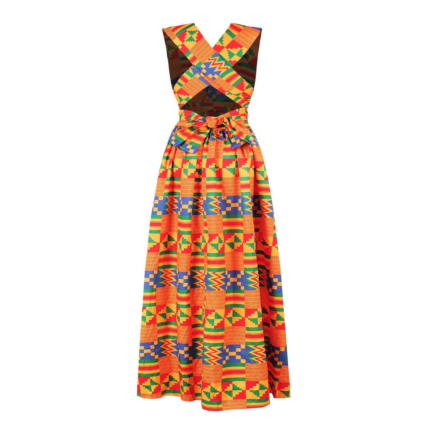 Vintage Casual Long African Dress